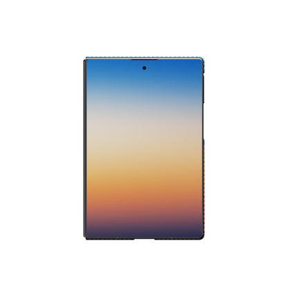 Galaxy Z Fold 8 Kılıf M-safe Şarj Özellikli Aramid Karbon Fiber Pitaka Sunset 2.0 California Dream Serisi Kapak