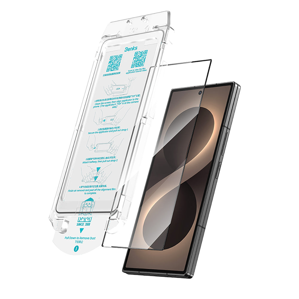 Galaxy Z Fold 8 Ultra Benks Glass Warrior AR Ön Çerçeve Uyumlu Cam Ekran Koruyucu + Kolay Uygulama Aparatı