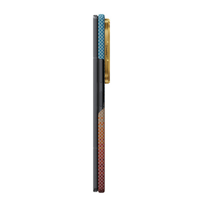 Galaxy Z Fold 8 Ultra Kılıf M-safe Şarj Özellikli Aramid Karbon Fiber Pitaka Sunset 2.0 California Dream Serisi Kapak
