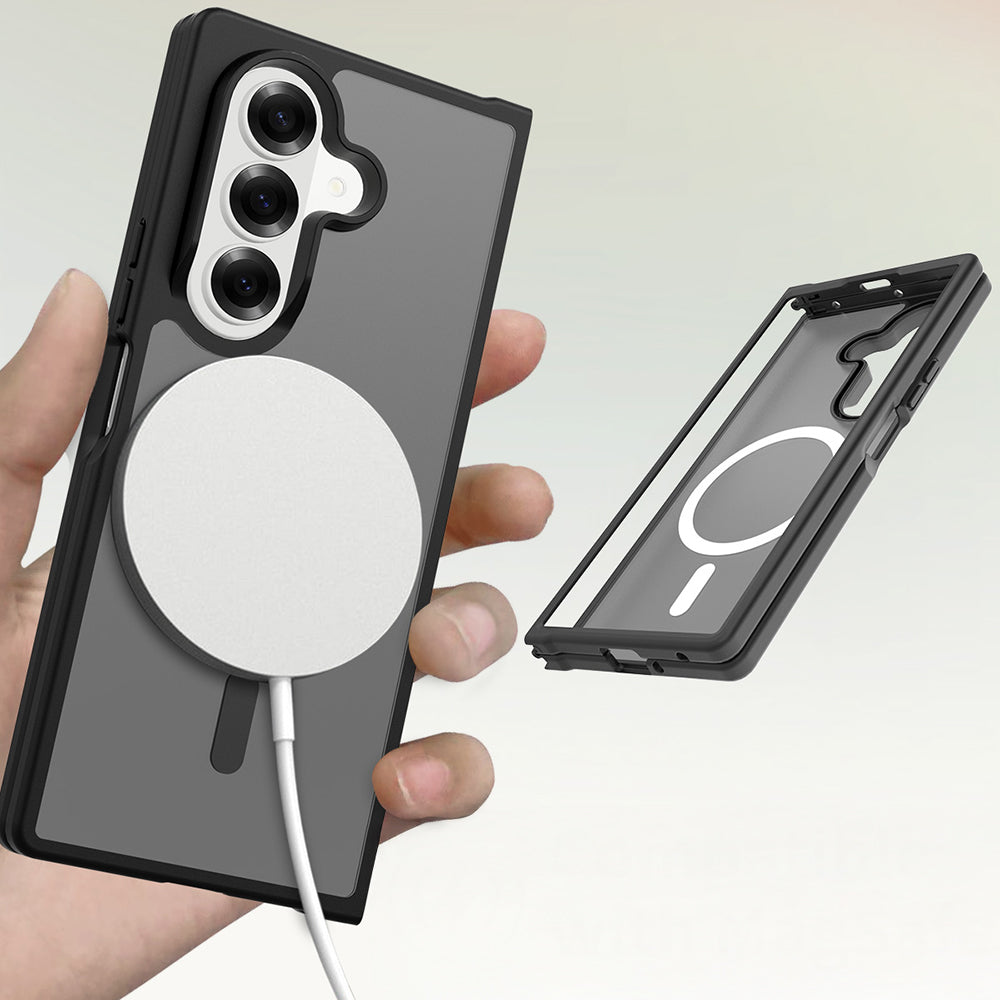 Galaxy Z Fold 8 Ultra Kılıf M-Safe Şarj Özellikli Kamera Korumalı Zore Lunex Kapak