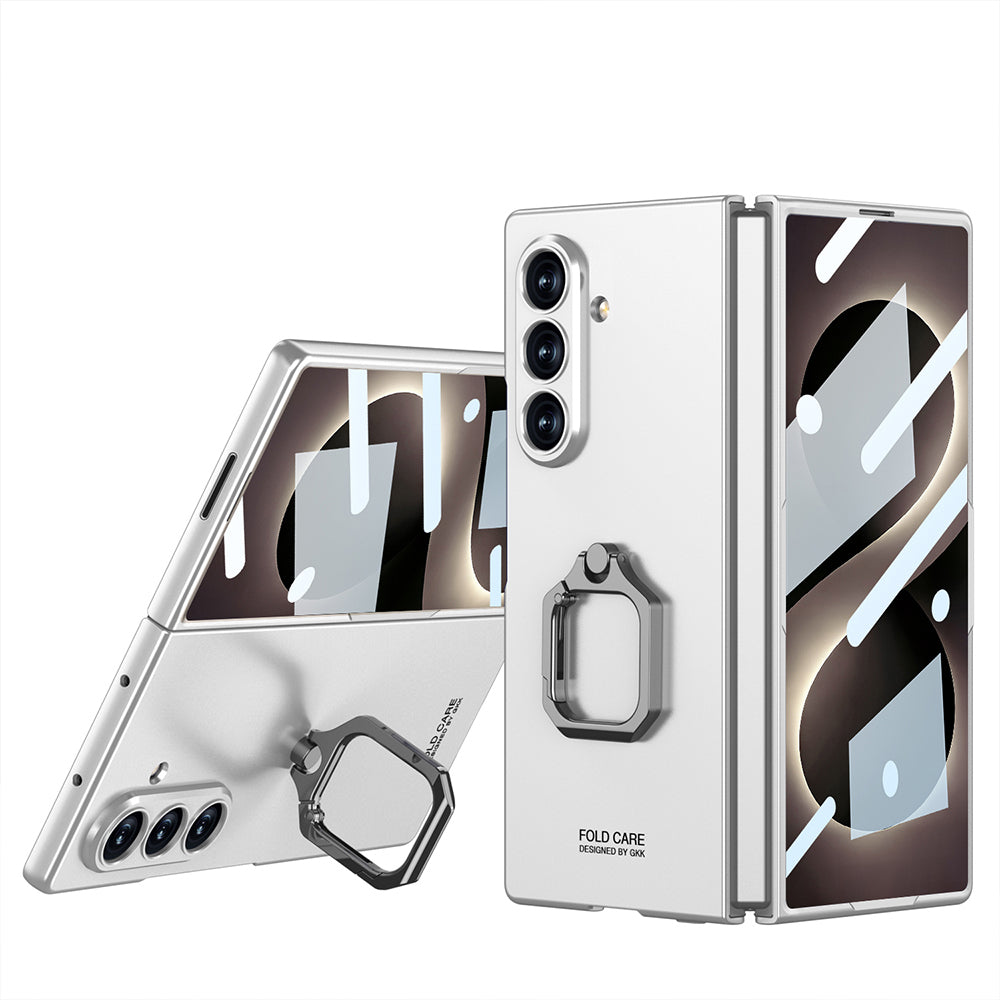 Galaxy Z Fold 8 Ultra Kılıf Zore Kıpta Flip Ring Kamera Korumalı Kapak