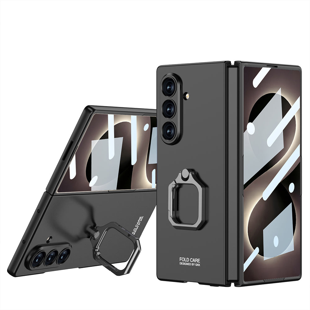 Galaxy Z Fold 8 Ultra Kılıf Zore Kıpta Flip Ring Kamera Korumalı Kapak