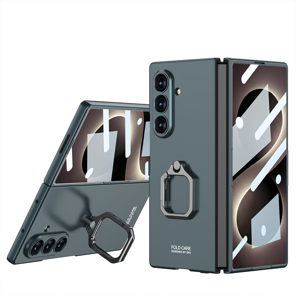Galaxy Z Fold 8 Ultra Kılıf Zore Kıpta Flip Ring Kamera Korumalı Kapak