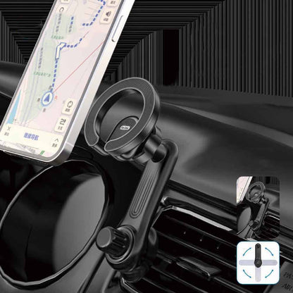 Go Des GD-HD311 M-safe Magnetik 360 Derece Dönebilen Dirsek Ve Başlıklı Telefon Tutucu Havalandırma Tasarım