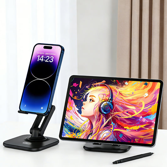 Go Des GD-HD369 Ayarlanabilir Katlanabilir 360 Derece Dönebilen Telefon ve Tablet Standı