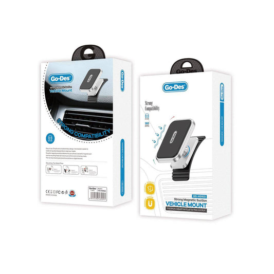 Go Des GD-HD922 360 Derece Dönebilen Magnetik Eğimli ve Düz Zemin Araç Telefon Tutacağı