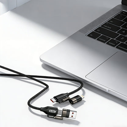 Go Des GD-UC831 4in1 PD Çoklu USB-A + Type-C to Type-C + Lightning Şarj ve Data Kablosu 65W 1.2M