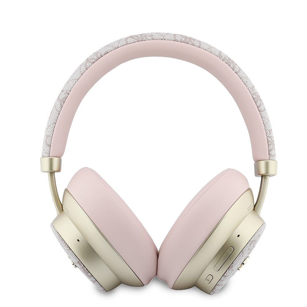 Guess Orjinal Lisanslı ENC PU 4G Desenli Metal Logolu Kulak Üstü Bluetooth Kulaklık v5.4