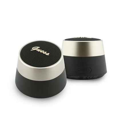 Guess Orjinal Lisanslı Metal Yazı Logolu Kulak içi TWS Kulaklık ve Speaker Hoparlör 2in1 Set