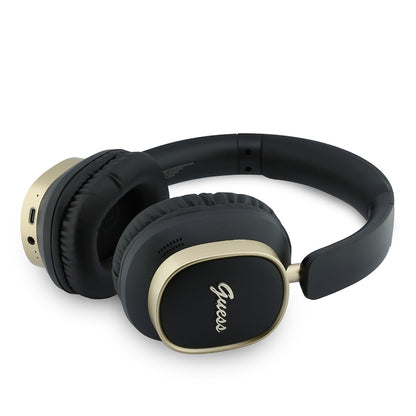 Guess Orjinal Lisanslı Metal Yazı Logolu Kulak Üstü Kulaklık ve Speaker Hoparlör 2in1 Set