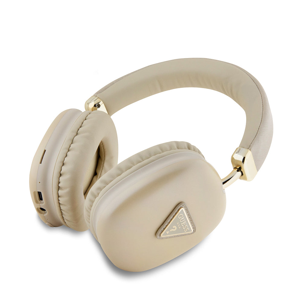 Guess Orjinal Lisanslı PU Üçgen Logolu Kulak Üstü Bluetooth Kulaklık