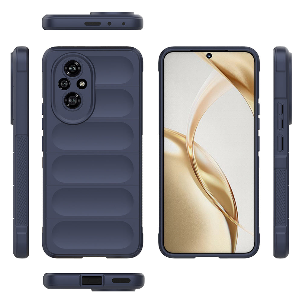 Honor 200 Pro Kılıf Esnek TPU Oyuklu Arka Yüzey Tasarımlı Zore Etnik Silikon Kapak