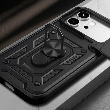 Honor 600 5G Kılıf Magnetik Standlı Kamera Korumalı Zore Sürgülü Vega Kapak