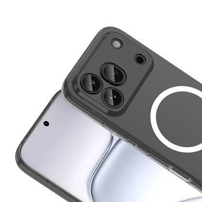 Honor 600 Pro 5G Kamera Korumalı M-Safe Şarj Özellikli Şeffaf Zore London Sert PC Kapak