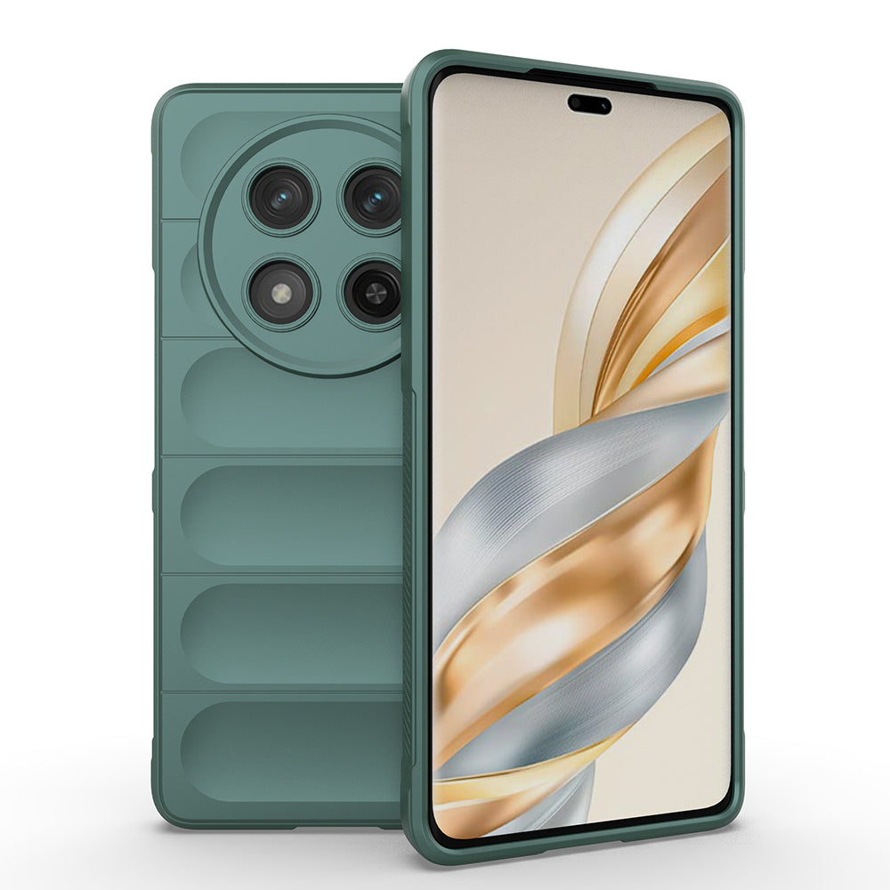 Honor Magic 7 Lite Kılıf Esnek TPU Oyuklu Arka Yüzey Tasarımlı Zore Etnik Silikon Kapak