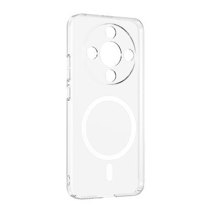 Honor Magic 8 Lite 5G Kamera Korumalı M-Safe Şarj Özellikli Şeffaf Zore London Sert PC Kapak