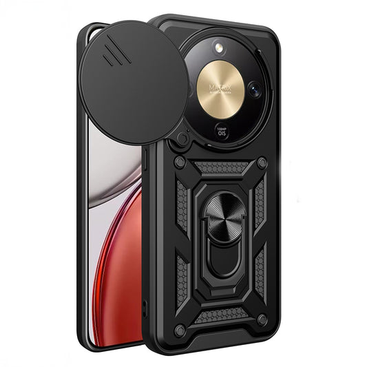 Honor Magic 8 Lite 5G Kılıf Magnetik Standlı Kamera Korumalı Zore Sürgülü Vega Kapak