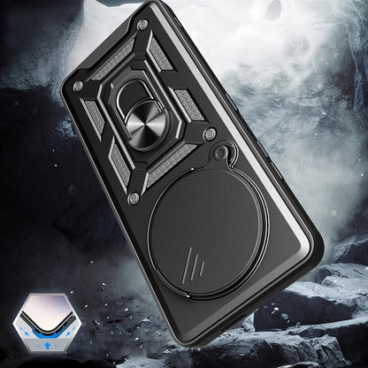 Honor X9C Kılıf Magnetik Standlı Kamera Korumalı Zore Sürgülü Vega Kapak