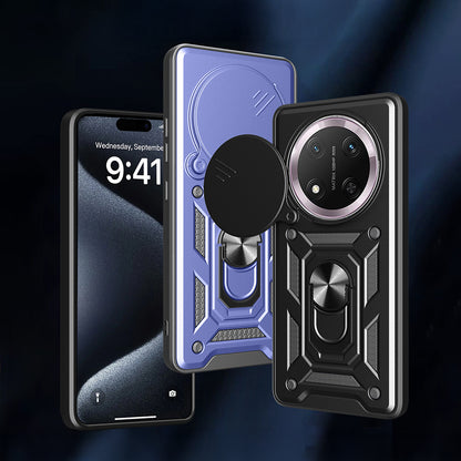 Honor X9C Kılıf Magnetik Standlı Kamera Korumalı Zore Sürgülü Vega Kapak