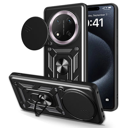 Honor X9C Kılıf Magnetik Standlı Kamera Korumalı Zore Sürgülü Vega Kapak