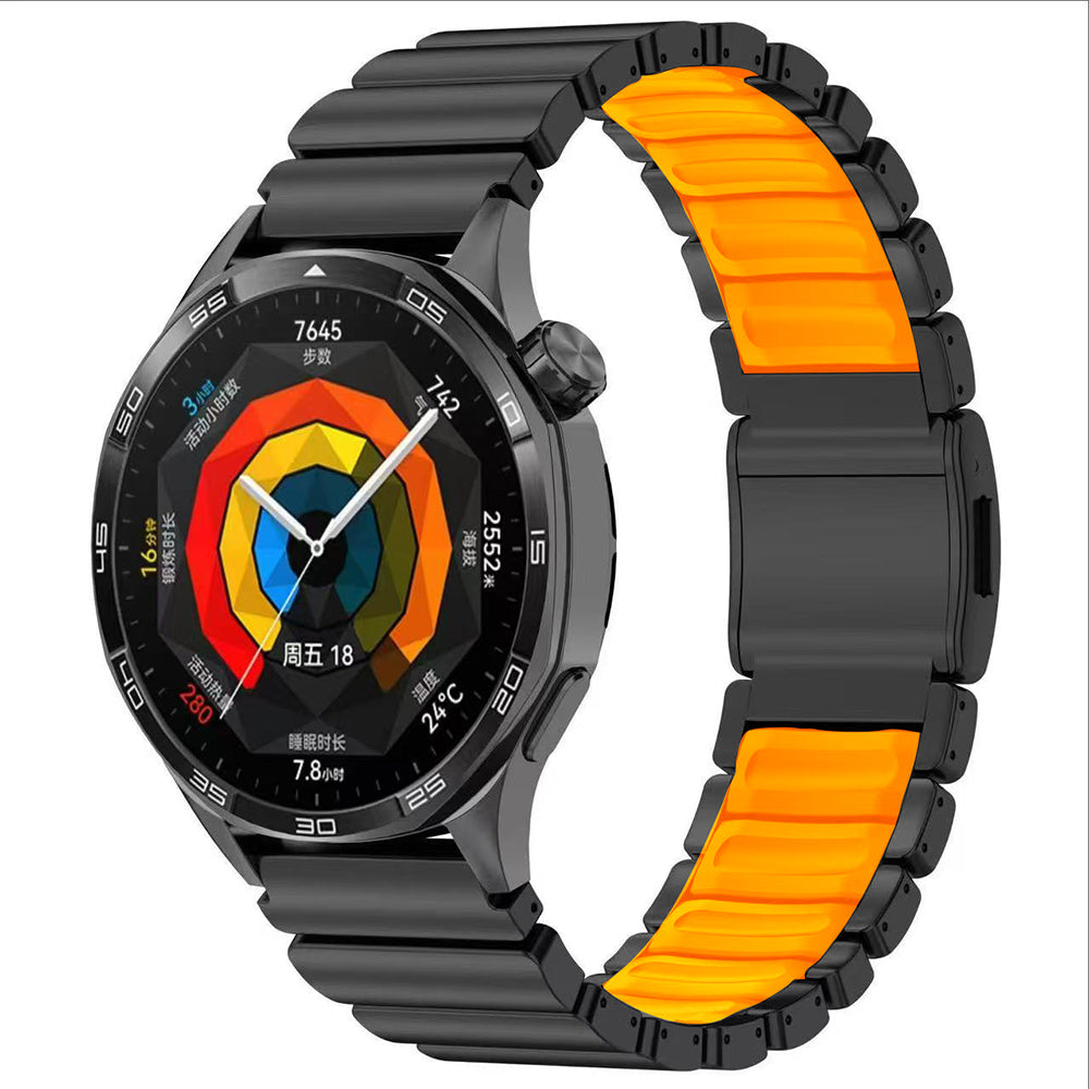 Huawei GT4 46mm Zore KRD-151 22mm Metal Silikon Kordon