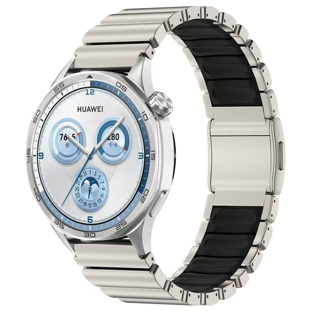 Huawei Watch GT 5 Pro 46mm Zore KRD-151 22mm Metal Silikon Kordon