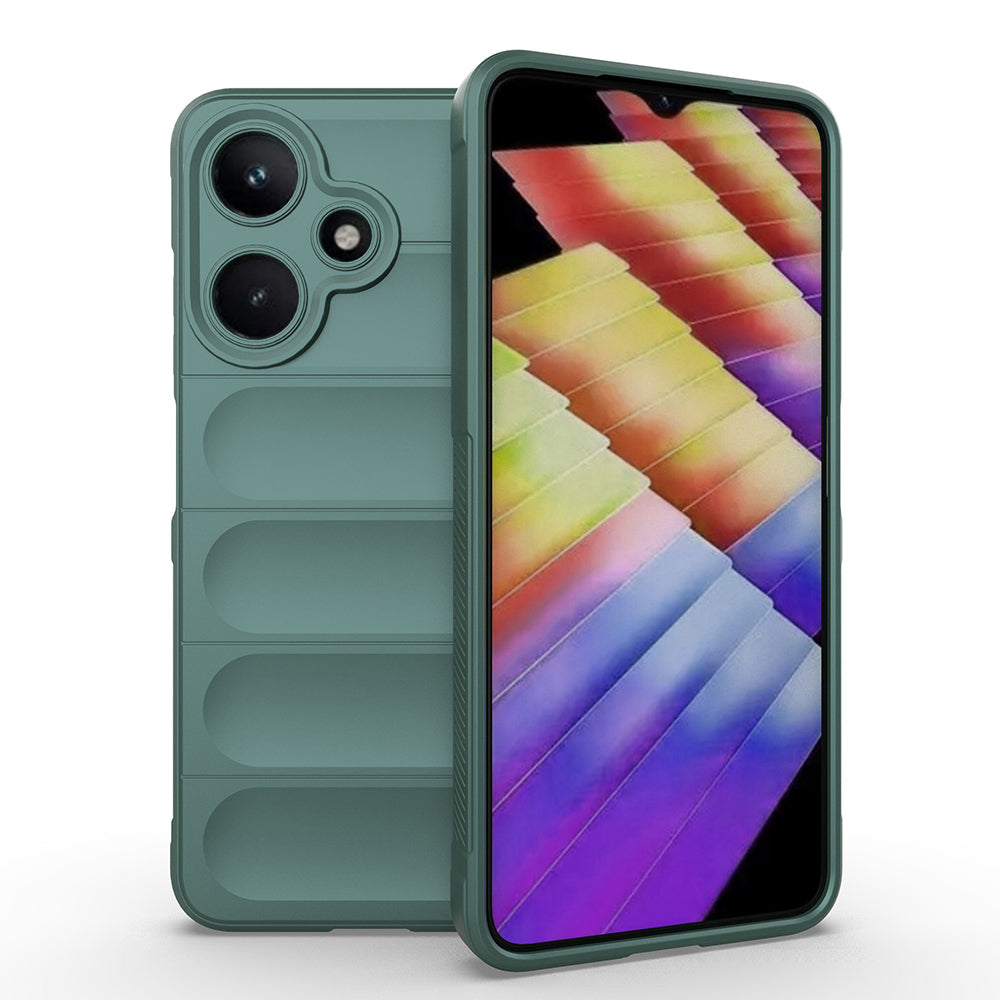 İnfinix Hot 30i Kılıf Esnek TPU Oyuklu Arka Yüzey Tasarımlı Zore Etnik Silikon Kapak