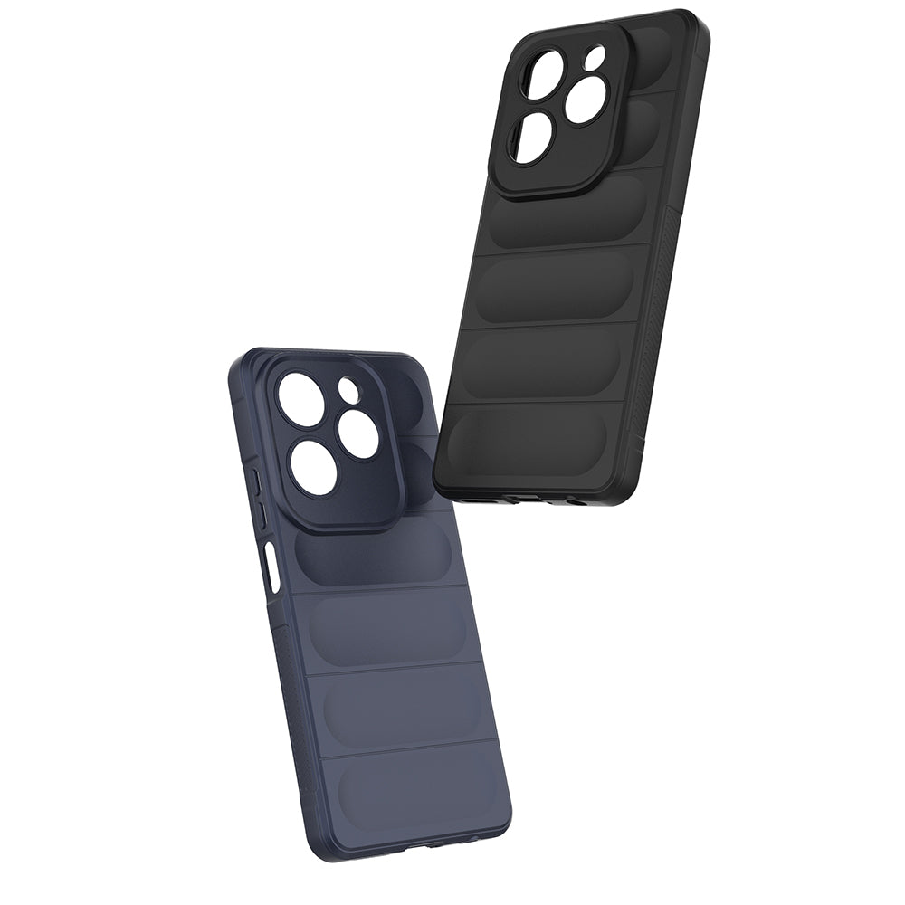 İnfinix Hot 40 Kılıf Esnek TPU Oyuklu Arka Yüzey Tasarımlı Zore Etnik Silikon Kapak