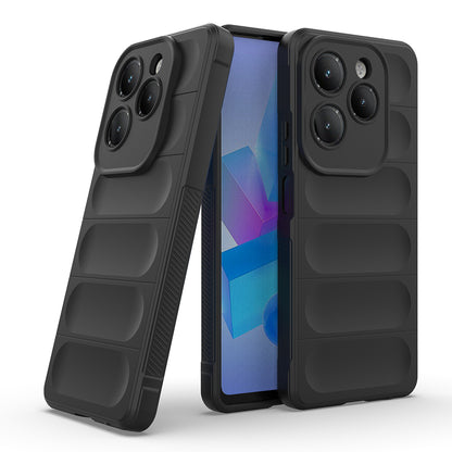 İnfinix Hot 40 Kılıf Esnek TPU Oyuklu Arka Yüzey Tasarımlı Zore Etnik Silikon Kapak