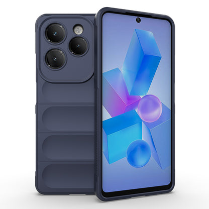 İnfinix Hot 40 Kılıf Esnek TPU Oyuklu Arka Yüzey Tasarımlı Zore Etnik Silikon Kapak