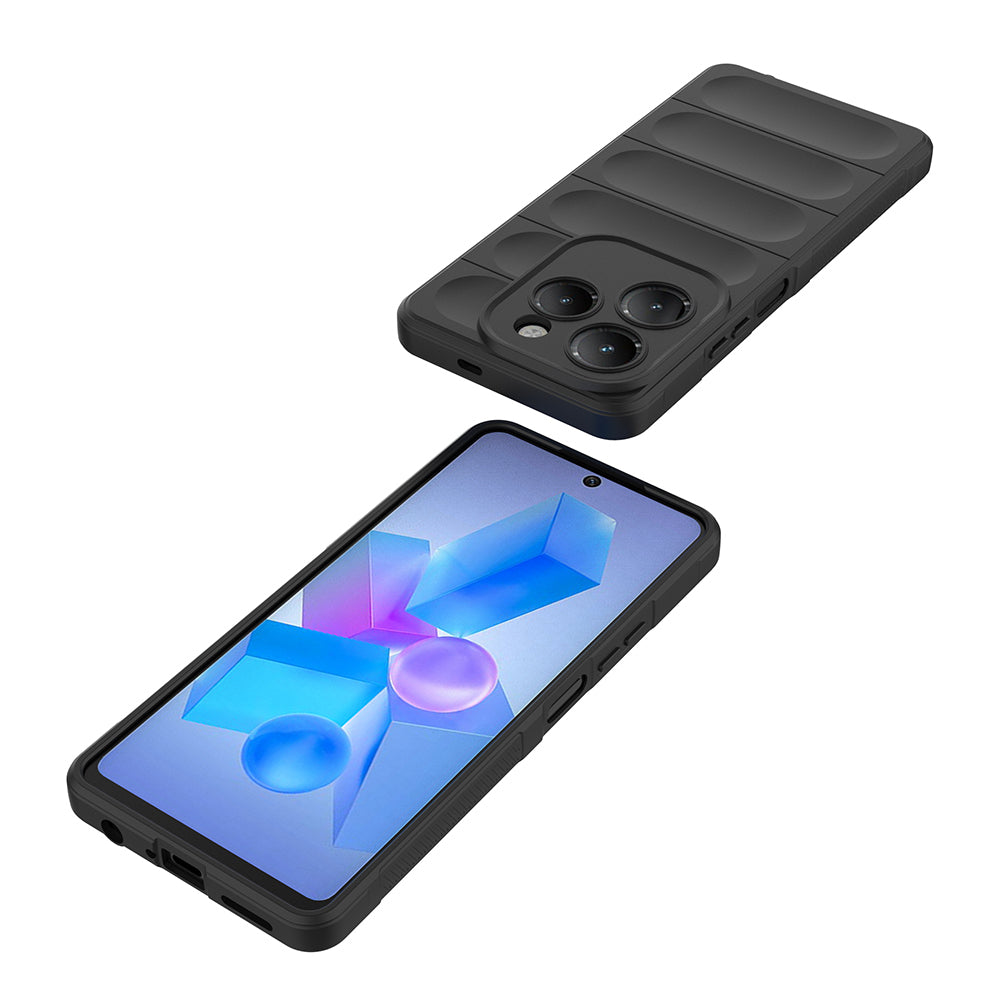 İnfinix Hot 40 Pro Kılıf Esnek TPU Oyuklu Arka Yüzey Tasarımlı Zore Etnik Silikon Kapak
