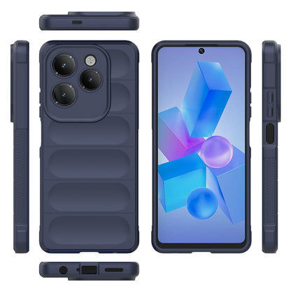İnfinix Hot 40 Pro Kılıf Esnek TPU Oyuklu Arka Yüzey Tasarımlı Zore Etnik Silikon Kapak