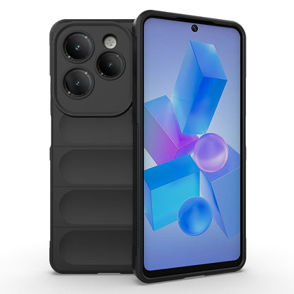 İnfinix Hot 40 Pro Kılıf Esnek TPU Oyuklu Arka Yüzey Tasarımlı Zore Etnik Silikon Kapak