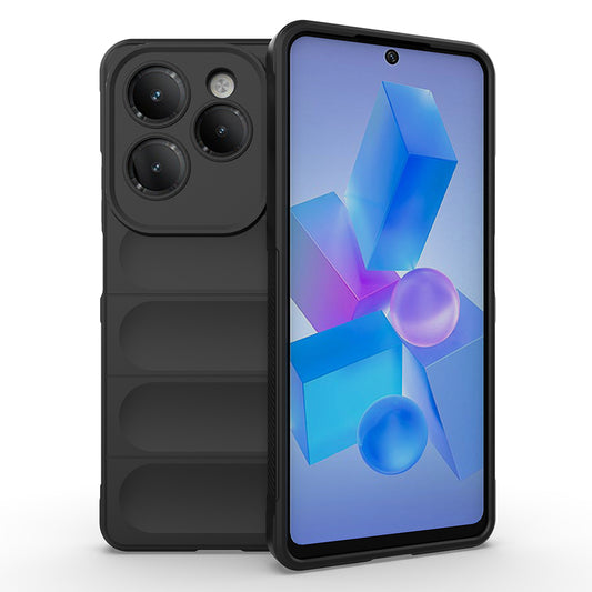 İnfinix Hot 40 Pro Kılıf Esnek TPU Oyuklu Arka Yüzey Tasarımlı Zore Etnik Silikon Kapak