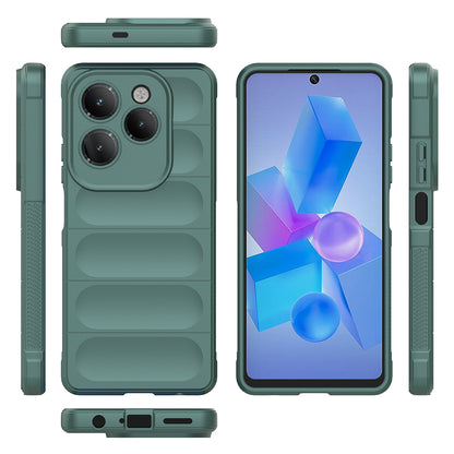 İnfinix Hot 40 Pro Kılıf Esnek TPU Oyuklu Arka Yüzey Tasarımlı Zore Etnik Silikon Kapak