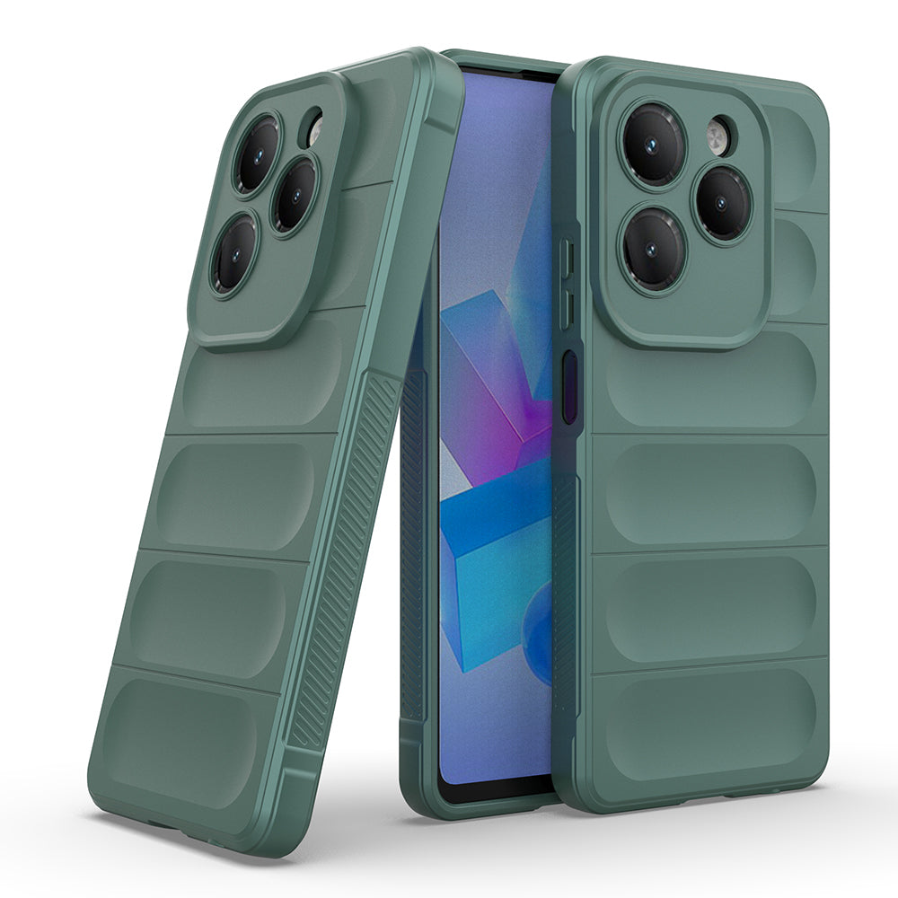 İnfinix Hot 40 Pro Kılıf Esnek TPU Oyuklu Arka Yüzey Tasarımlı Zore Etnik Silikon Kapak