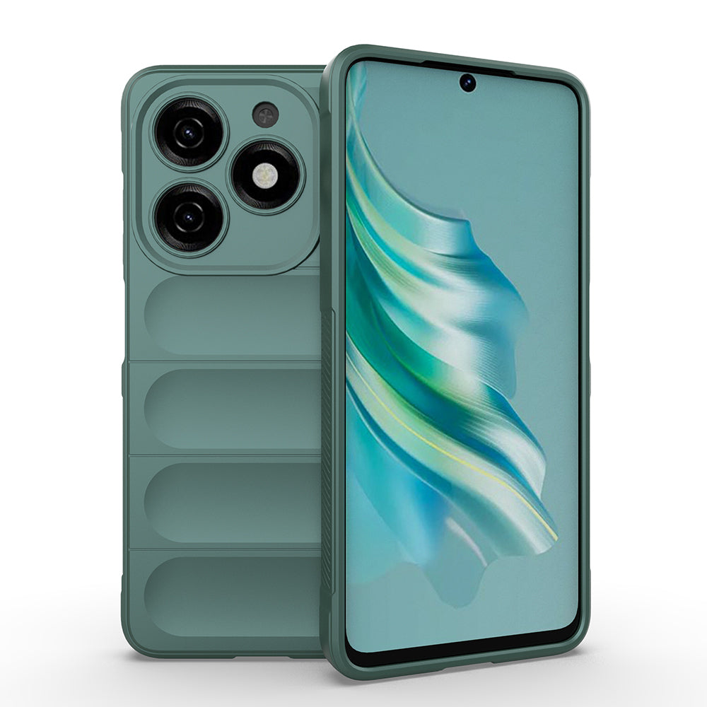 İnfinix Hot 40i Kılıf Esnek TPU Oyuklu Arka Yüzey Tasarımlı Zore Etnik Silikon Kapak