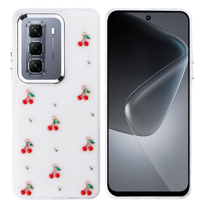 İnfinix Hot 50 4G Kılıf Airbag Tasarımlı Simli Şeffaf Zore Kutup Kapak