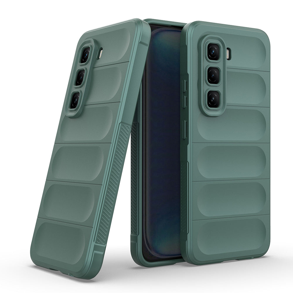 İnfinix Hot 50 4G Kılıf Esnek TPU Oyuklu Arka Yüzey Tasarımlı Zore Etnik Silikon Kapak