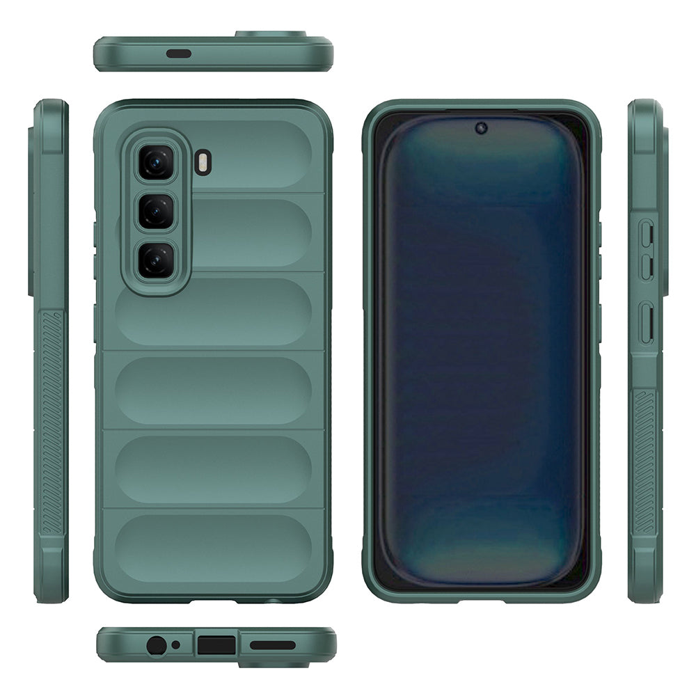 İnfinix Hot 50 Pro 4G Kılıf Esnek TPU Oyuklu Arka Yüzey Tasarımlı Zore Etnik Silikon Kapak