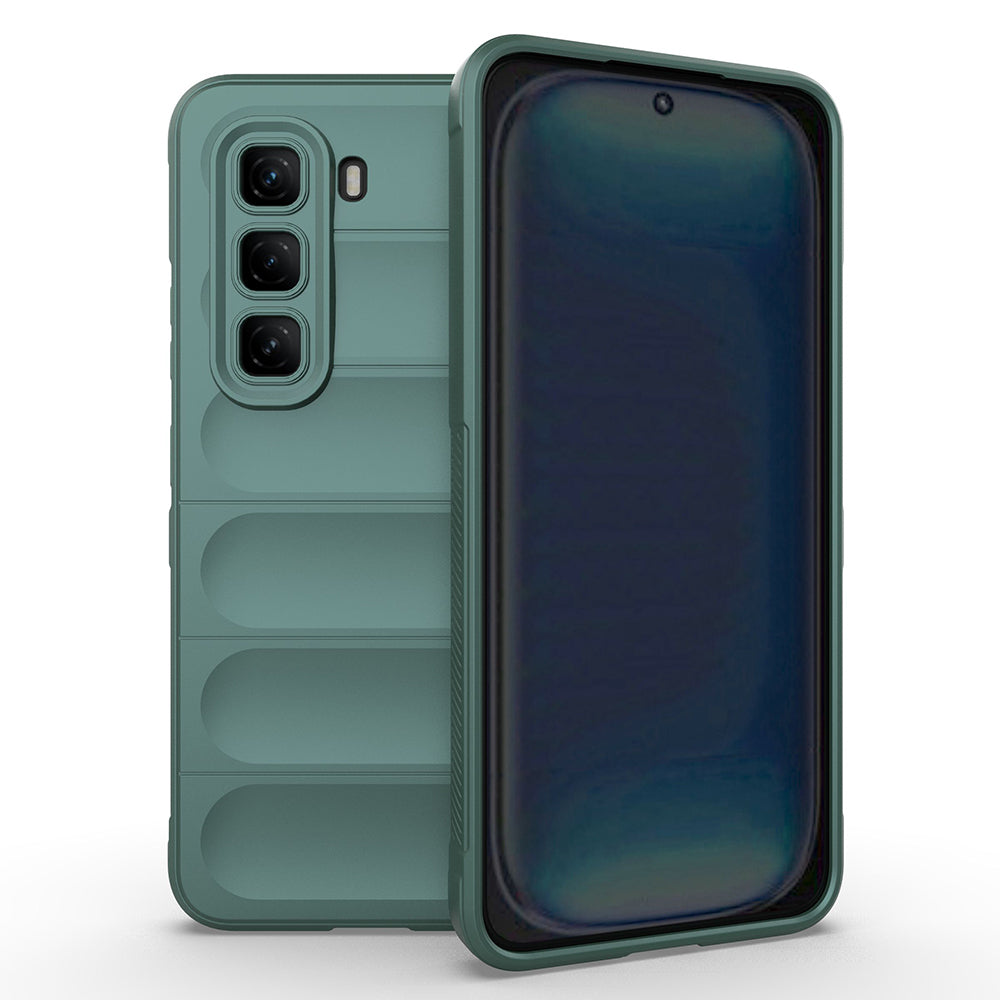 İnfinix Hot 50 Pro 4G Kılıf Esnek TPU Oyuklu Arka Yüzey Tasarımlı Zore Etnik Silikon Kapak