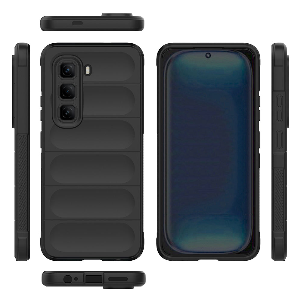 İnfinix Hot 50 Pro 4G Kılıf Esnek TPU Oyuklu Arka Yüzey Tasarımlı Zore Etnik Silikon Kapak