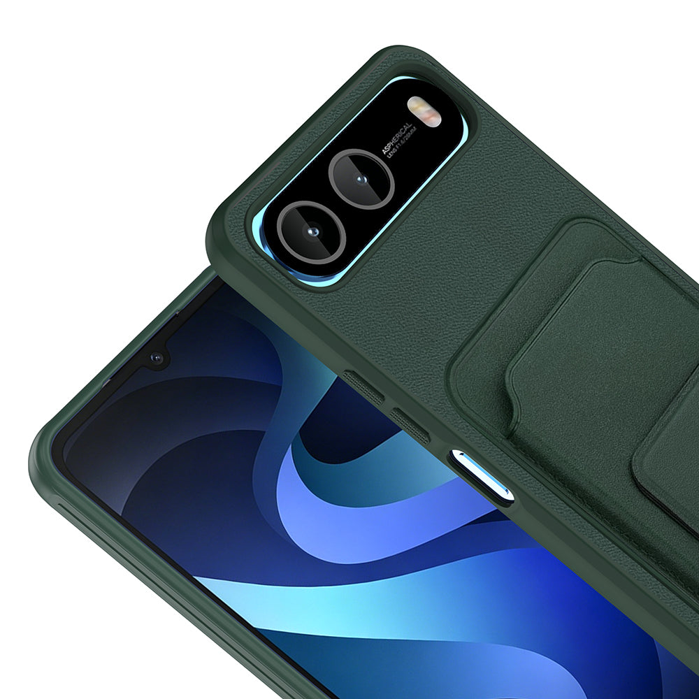 İnfinix Hot 60i 5G Kılıf Kartlıklı TPU Zore Bikart Kapak