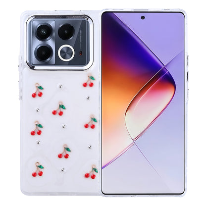 İnfinix Note 40 Pro Kılıf Airbag Tasarımlı Simli Şeffaf Zore Kutup Kapak