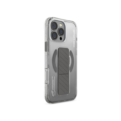 iPhone 16 Pro Kılıf M-safe Şarj Özellikli Teknoloji Desenli Standlı Skinarma Axon Kapak