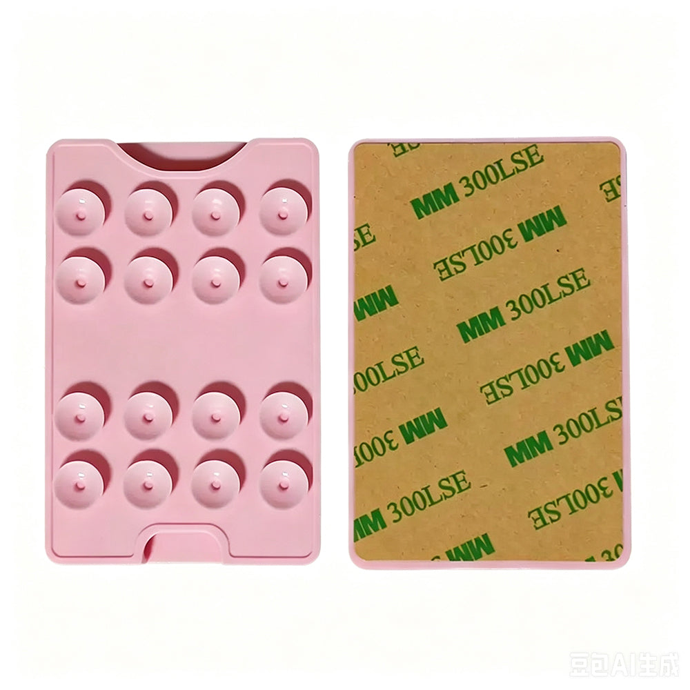 Kare Öpücüklü 04 Vantuzlu Kartlıklı Silikon Tutucu