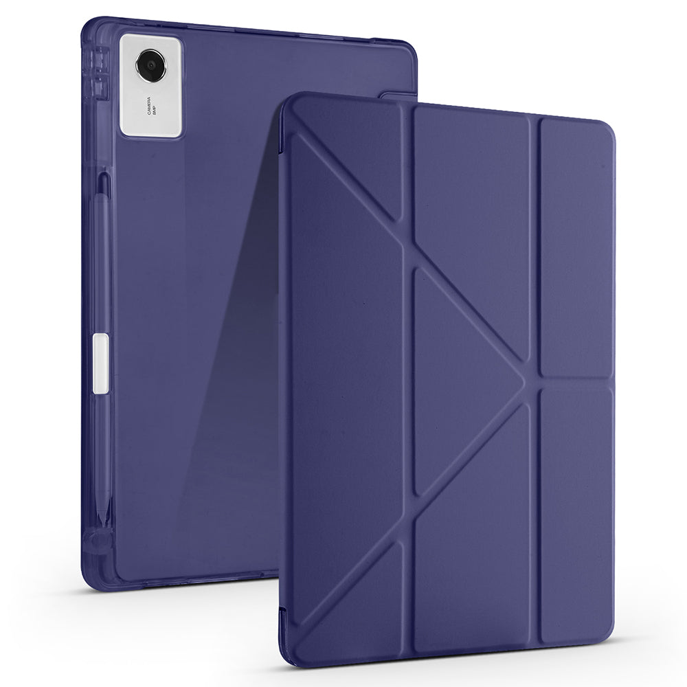 Lenovo Idea Tab Plus 12.1 Kılıf Zore Tri Folding Kalem Bölmeli Standlı Kılıf