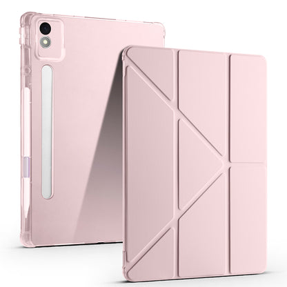 Lenovo Idea Tab Pro 12.7 TB-373FU Kılıf Zore Tri Folding Kalem Bölmeli Standlı Kılıf
