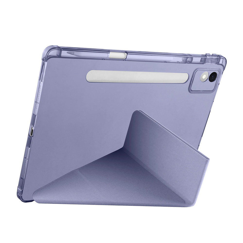 Lenovo Idea Tab Pro 12.7 TB-373FU Kılıf Zore Tri Folding Kalem Bölmeli Standlı Kılıf