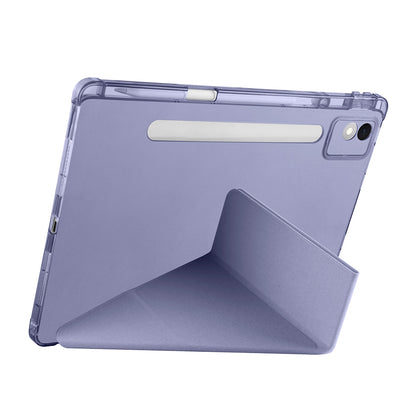 Lenovo Idea Tab Pro 12.7 TB-373FU Kılıf Zore Tri Folding Kalem Bölmeli Standlı Kılıf